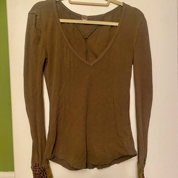 Olive Art School Thermal Free People S - Picture 1 of 2